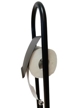 ПОЛОЧКА ДЛЯ ТУАЛЕТНОЙ БУМАГИ + НАБОР ТУАЛЕТНОЙ ЩЕТКИ, ЧЕРНЫЙ МЕТАЛЛ LOFT