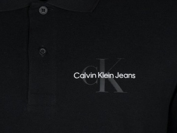 CALVIN KLEIN JEANS polo męskie czarne, S