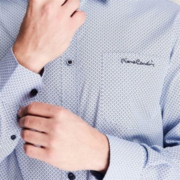 Синяя рубашка Pierre Cardin, размер L