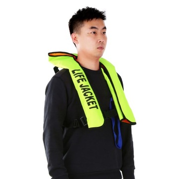 НАДУВНОЙ СПАСАТЕЛЬНЫЙ ЖИЛЕТ 150 КГ / 330 ФУНТОВ