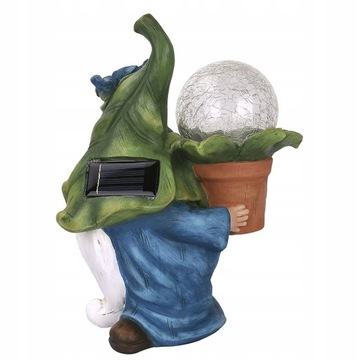 Zabawka Gnome Solar Statua Lekka latarnia