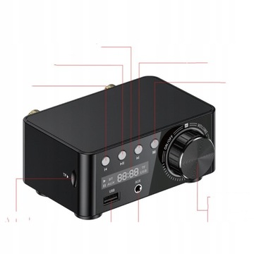 МИНИ-УСИЛИТЕЛЬ BLUETOOTH 5.1 УСИЛИТЕЛЬ 100 Вт