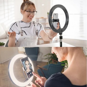 СВЕТОДИОДНАЯ КОЛЬЦЕВАЯ ЛАМПА 80 Вт ШТАТИВ 2,20 М КОЛЬЦО 30 СМ TikTok, Макияж, Youtube