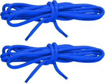 G12-55 SZAFIROWE SPORTOWE OKRĄGŁE SZNURÓWKI 90 cm