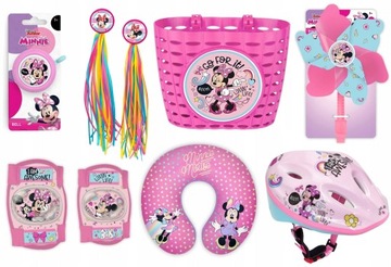 MINNIE Kask Dziecięcy Regulowany na Rower Rolki Hulajnogę Wrotki 52-56 cm
