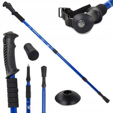 KIJKI KIJE NORDIC WALKING 63-135 CM DO CHODZENIA TREKINGOWE KOLORY