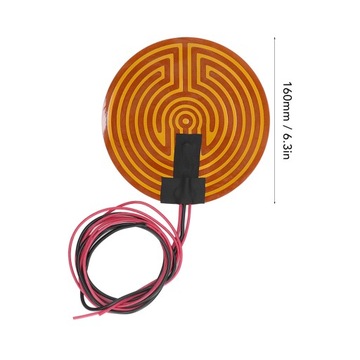 Гибкая пластина с круглой нагревательной пленкой PI, 120 Вт