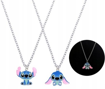 Naszyjniki dla Przyjaciółek zestaw BFF STITCH 2szt