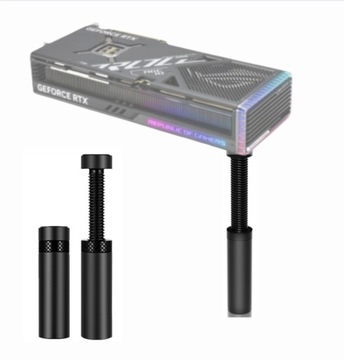 Podpórka Uchwyt pod KARTĘ graficzną GPU 73 -120mm CZARNA METALOWA