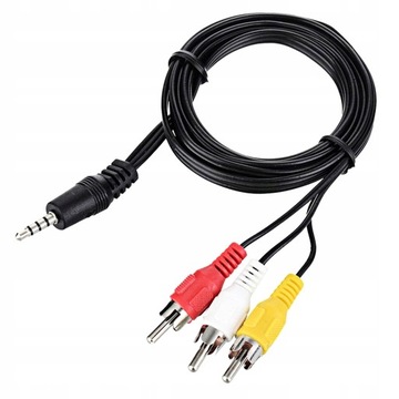 3.5mm Do 3 RCA AV A / V Kabel Audio-wideo TV Do