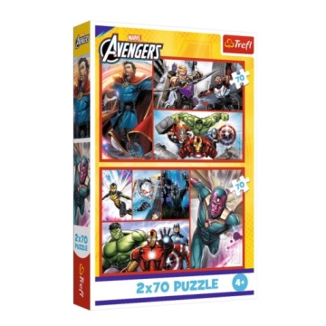 Пазли Trefl marvel 70 елементів TREFL 34439 Пазли 2x70 Стань героєм