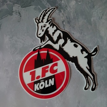 Herb FC Koln 3D na ścianę do domu prezent na święta dla chłopaka męża