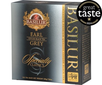 Basilur EARL GREY черный чай BERGAMOTTE - 100 пакетиков