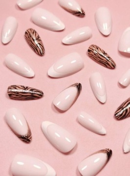 Искусственные ногти навыки красочные французские вихревые