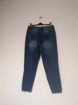 missguided spodnie jeansowe z dziurami 42
