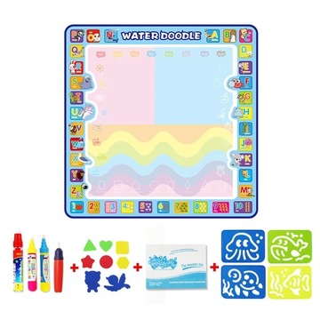Kids Water Doodle Mat Dinosaur Style Drawing Mat Educational Toys Coloring