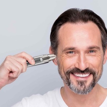 USB-триммер 3 в 1: набор для ухода за носом, бровями и бородой.