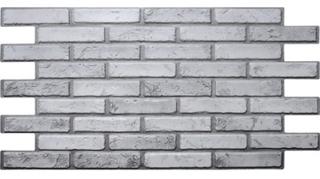 Panel Ścienny PCV 3D Szara Cegła Brick Light