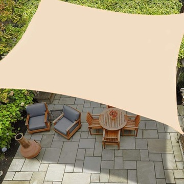 ŻAGIEL OGRODOWY PRZECIWSŁONECZNY 3x2 m PARASOL MARKIZA UV PROSTOKĄTNY