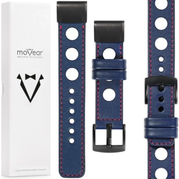 Pásek pro QuickFit 22 mm Fenix 8 7 6 5 kožený exkluzivní prémiový Movear