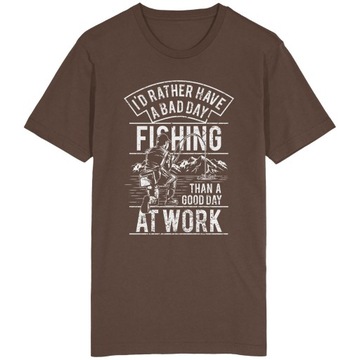 Bad Day Fishing Koszulka Dla Wędkarza Rybaka