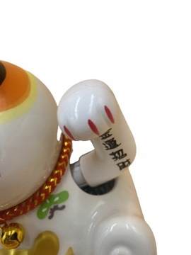 Japoński Kot Maneki-Neko Szczęścia Porcelana 16cm