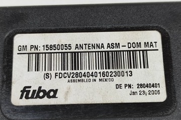 ZESILOVAČ ANTÉNNÍ CHEVROLET CORVETTE C6 15850055 7.0 BENZÍN