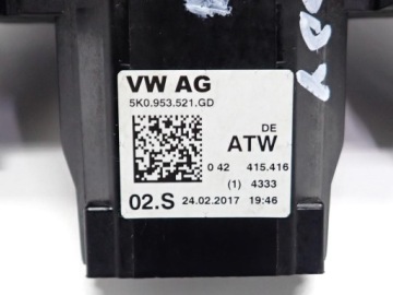 Jungiklio svirtelė, kombinuota juosta 5K0953521GD VW CADDY 2K 2K5 2017 m. 5K0953502AF – nuotrauka 8