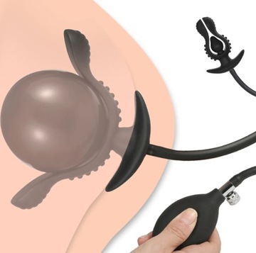 balon rozwieracz odbytu korek analny pompowany z pompką