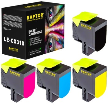 4x Toner Pro Lexmark 80C2SK0 CX310 CX410 CX510
