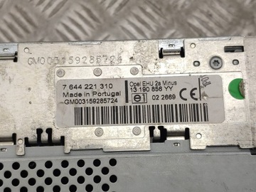 13190856 RÁDIO BEZ NAVIGACE 1.9 CDTI 88 2006 OPEL ASTRA H (L48)