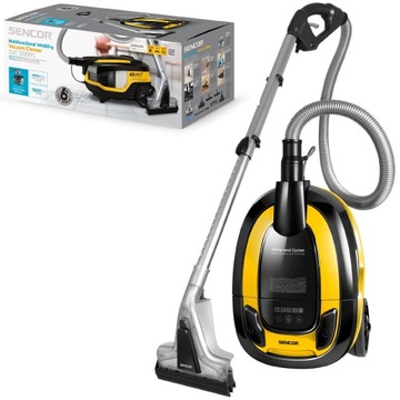 Mocny odkurzacz piorący na mokro i sucho 1600W HEPA E12 Sencor SVC 5001YL