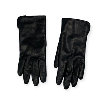 Czarne skórzane rękawiczki damskie MARTELLI 6,5