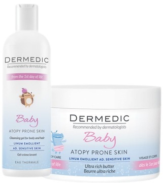 Dermedic Emollient Baby Кремовый гель для стирки для детей + увлажняющее масло