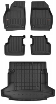 Set 3D gumové rohože Saab 9-3 2 Sedan 2002-2015