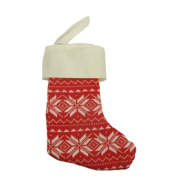 Skarpeta Mikołaja 33 cm ozdobna na prezent kominek