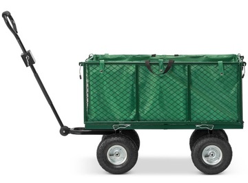 Тачка садовая транспортная тележка прицепная 250л