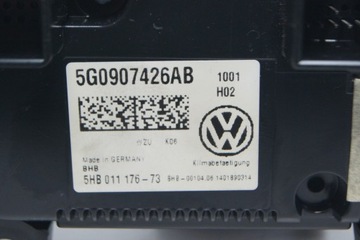 GD PASSAT B8 PANEL KLIMATIZACE 5G0907426AB
