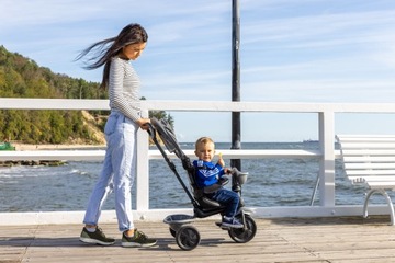 Трехколесный велосипед 4в1, детский катание, колеса из пенопласта Cosy Qplay Grey