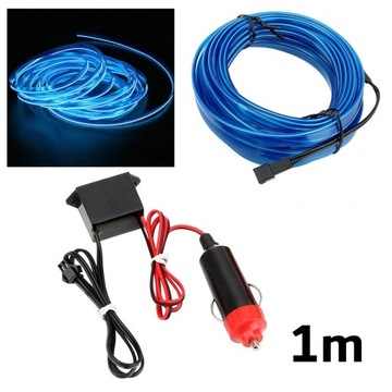 1M ŚWIATŁOWÓD EL WIRE LED TAŚMA PASEK AMBIENT