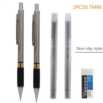 2 szt Styl 0,7 mm Gumowy antypoślizgowy metalowy o