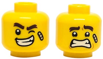 Lego głowa / główka figurki dwustronna 3626cpb2439