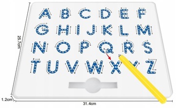 ИГРУШЕЧНАЯ ДОСКА С АЛФАВИТОМ, МАГНИТНЫЕ ШАРИКИ, БУКВЫ