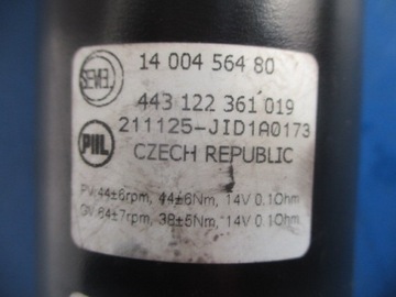 FIAT SCUDO II MOTOREK MOTOR STĚRAČE PŘEDNÍ 1400456480