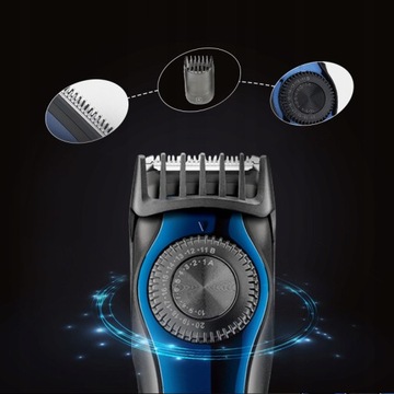 Триммер для бороды, косметическая кисть, масло, большой набор, расческа, ножницы