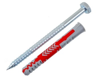 FISCHER KOŁKI UNIWERSALNE DUOPOWER 10x80 Z WKRĘTEM