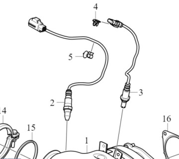 VOLVO S60 V60 XC60 II sonda lambda przod 2,0T OE 3