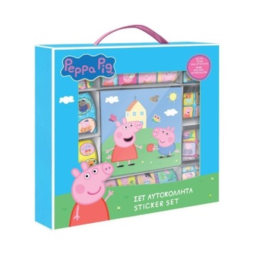 NAKLEJKI W ZESTAWIE 1000 SZT ŚWINKA PEPPA
