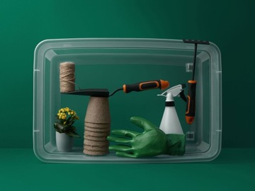 Коробка-контейнер с крышкой 12,5 л BaseStore