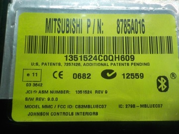 MITSUBISHI LANCER VIII X FACELIFT 2.0 DID 11R MODUL BLUETOOTH 8785A016